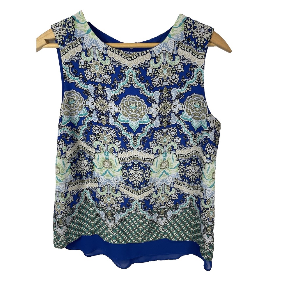 Rose and Olive‎ Women's Shirt Size S Blue Feminine Staple Vacation Beach